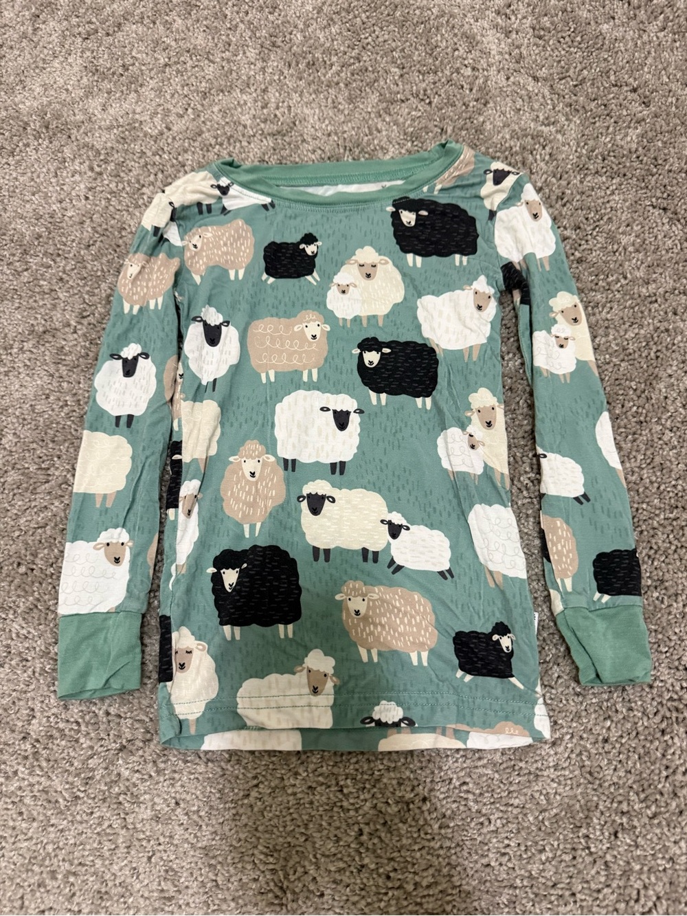 Little Sleepies Long Sleeve PJ Shirt in Little Sheepies